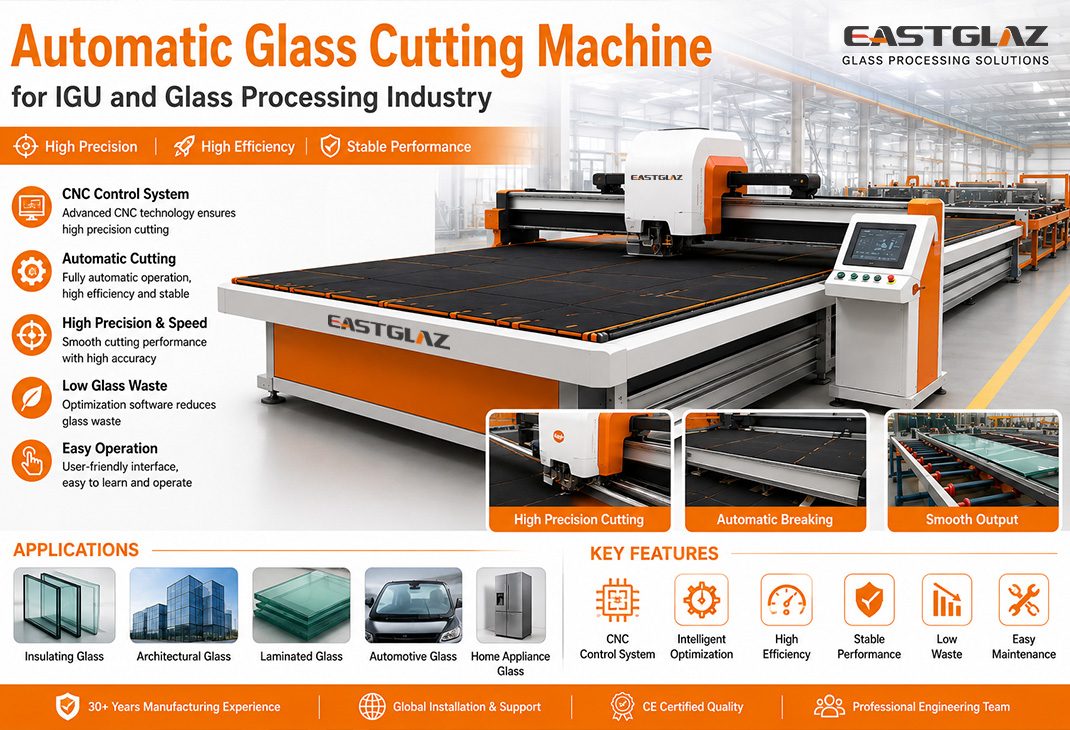 Automatic Glass Cutting Machine for IGU and Glass Processing Industry