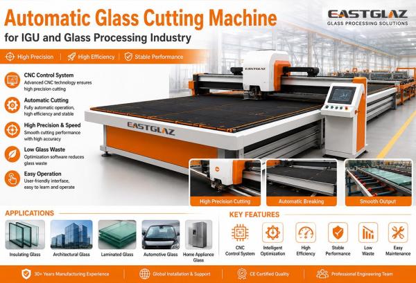 Automatic Glass Cutting Machine for IGU and Glass Processing Industry